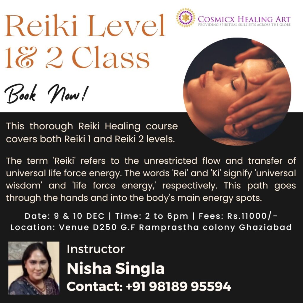 Traditional Mikao Usui Reiki Level 1&2 class - Cosmicx Healing Art